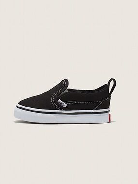 NWT VANS TODDLER SLIP ON IN BLACK SIZE 8 TODDLER